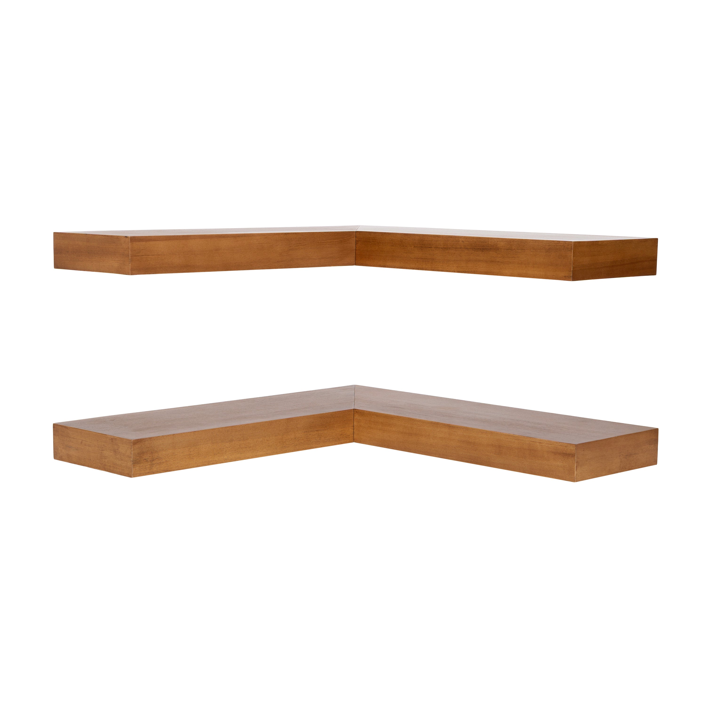 Floating Shelf 2 piece Rustic Brown 1