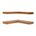Floating Shelf 2 piece Rustic Brown 1