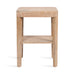 Side Table Natural Beige 16x10x25 5