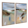 Sylvie Big Sur I and II Framed Canvas Art Set by Nikita Jariwala