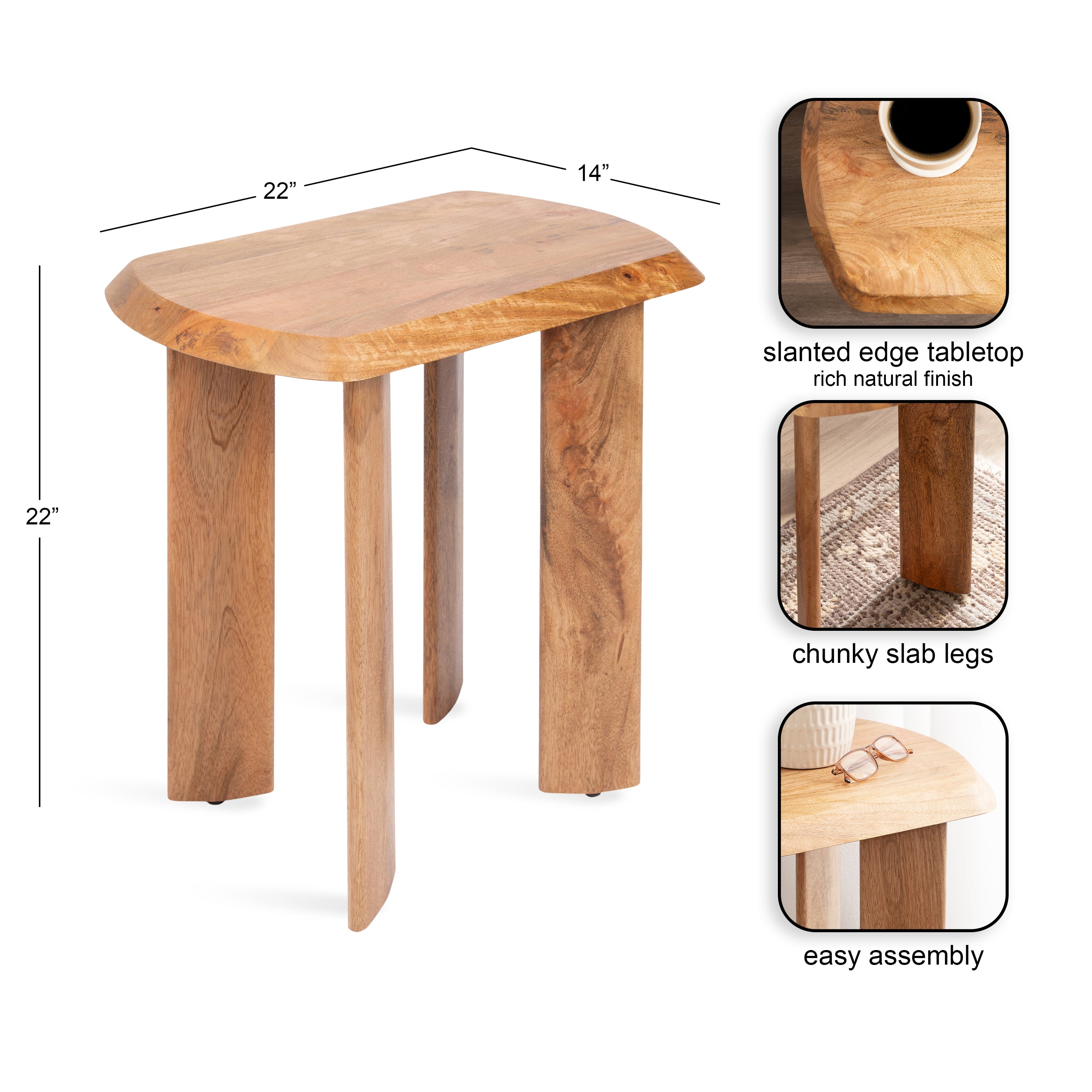 Vaux Chunky Side Table