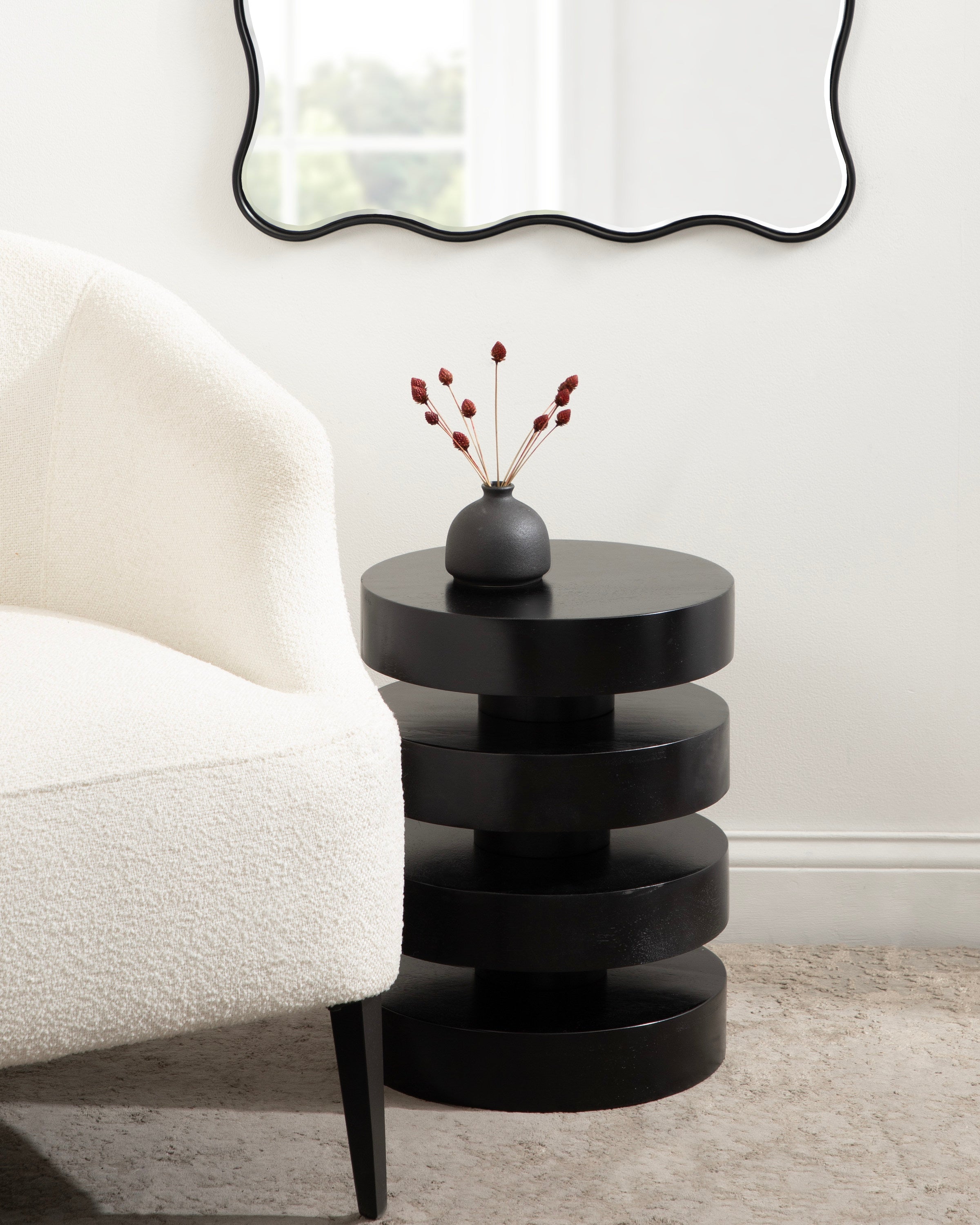 Omar Round Side Table