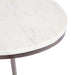 C Table White Pewter 14x9x28 3