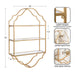 Accent Shelf Gold 20x6x32 2