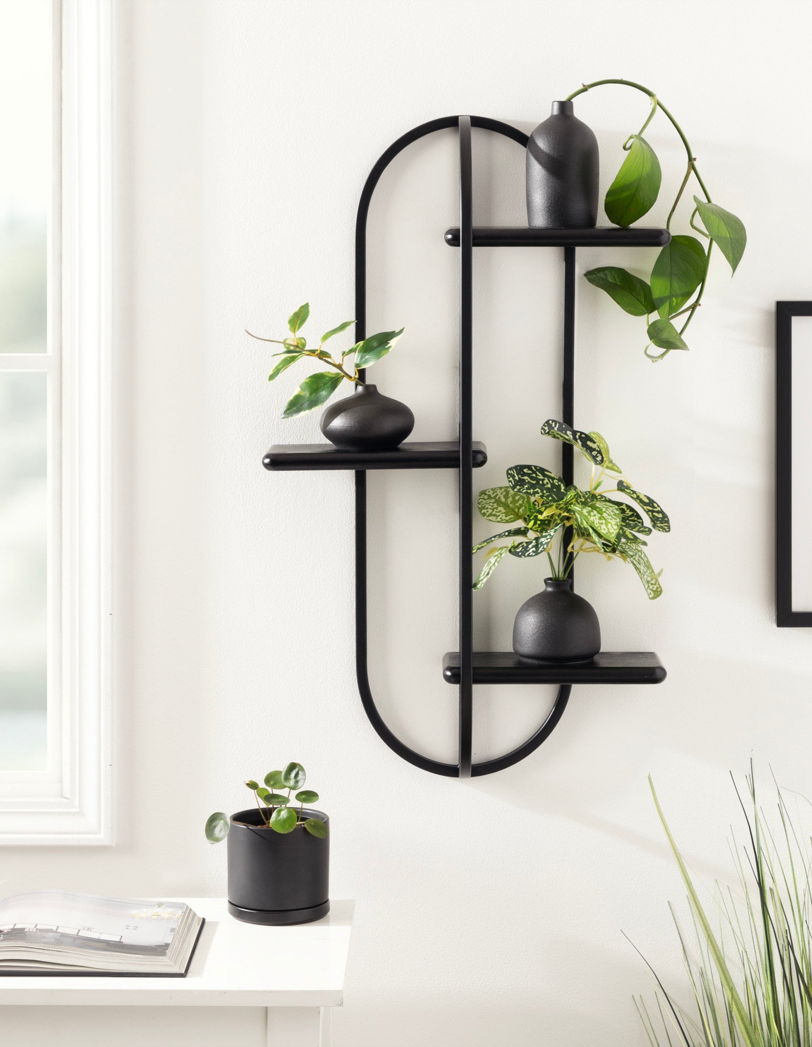Ramos Wood/Metal Accent Shelf