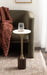 Drink Table Dark Brown Gold 10x10x22 6