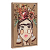 Sylvie Beaded Warm Frida Framed Canvas by Inkheart Designs