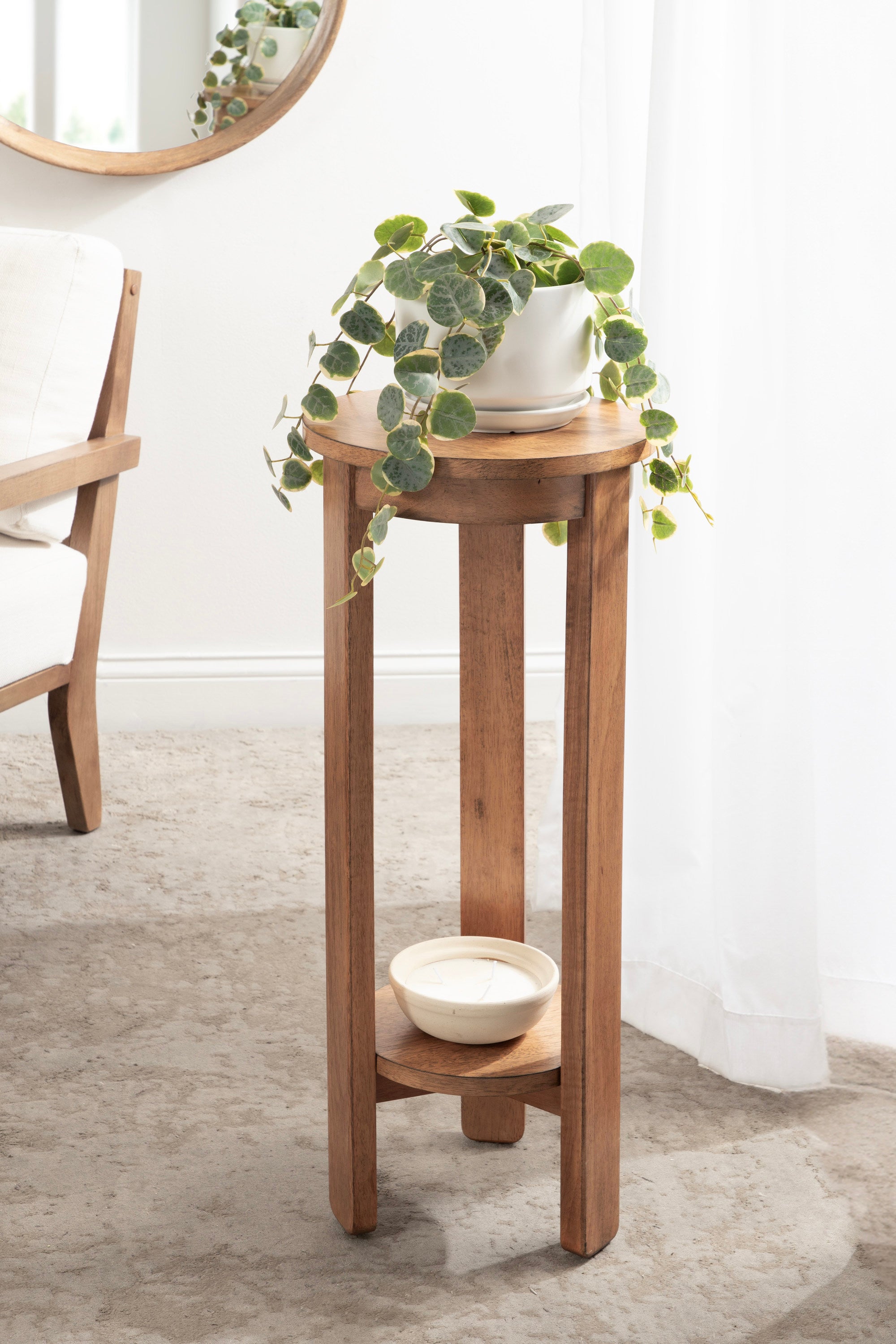 Side Table Natural 12x12x30 7