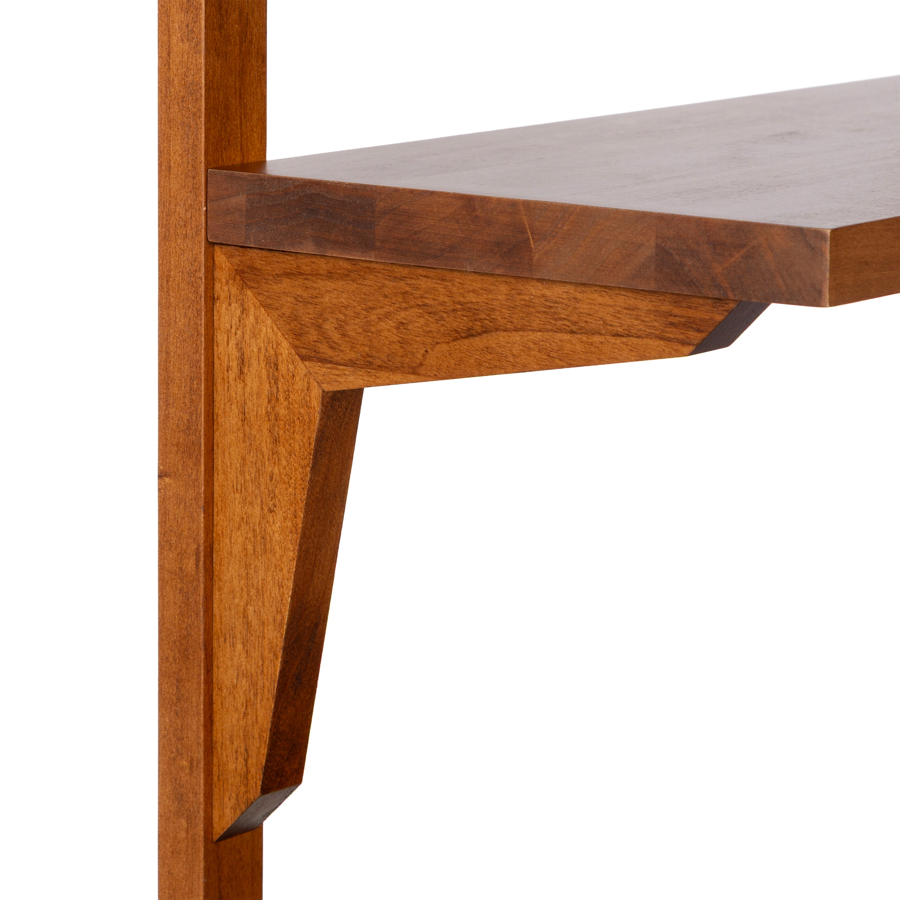 Accent Shelf Walnut Brown 18x9x32 3