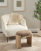 Standard Ottoman Natural Beige 20x12x19 7