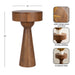 Side Table Walnut Brown 12x12x22 2