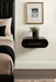 Floating Side Table Black Gold 18x14x6 7
