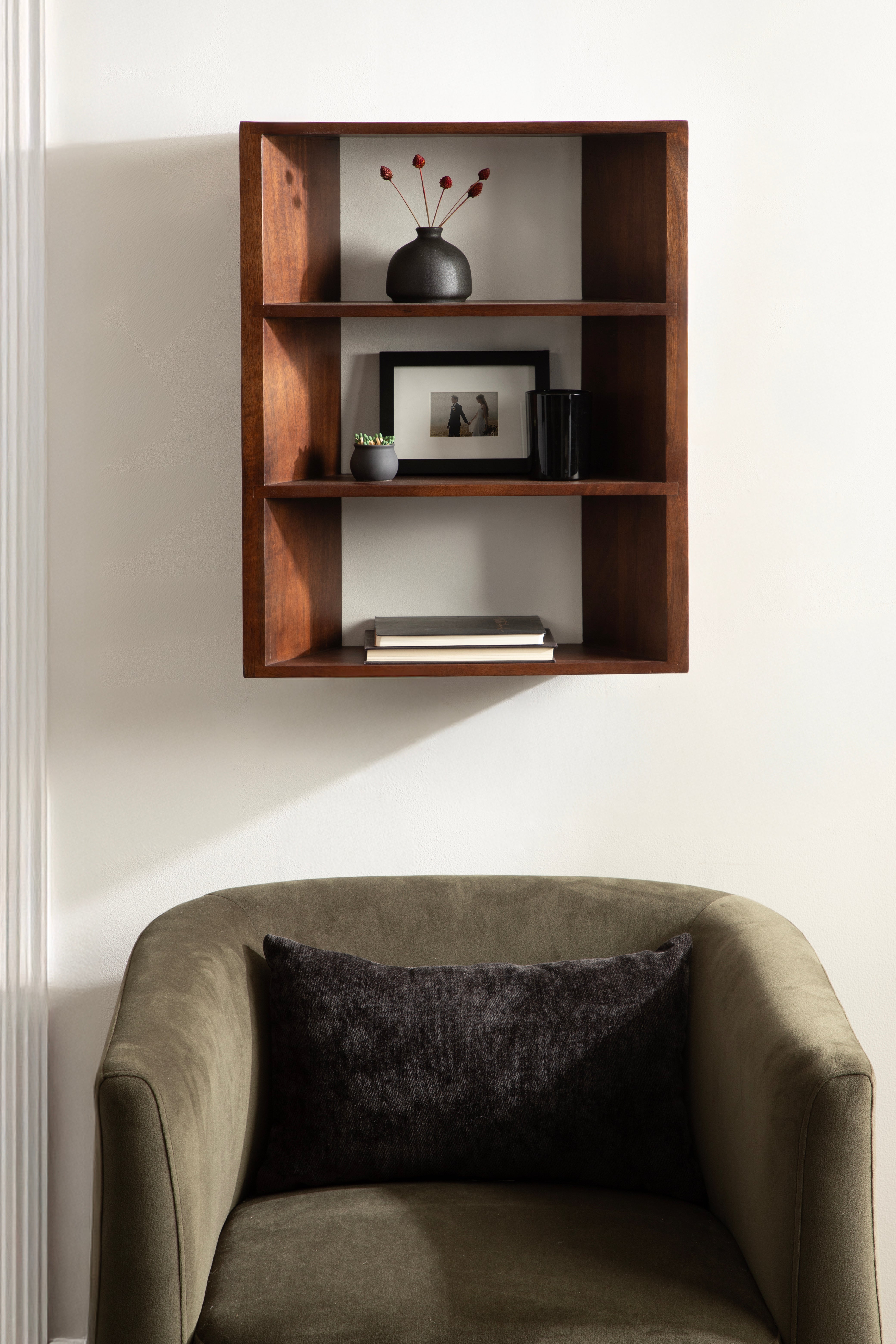 Accent Shelf Walnut Brown 20x6x26 7