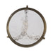 Side Table Clear Gold 13x13x24 4