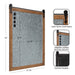Magnetic Board Rustic Brown 22x32 2