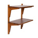 Accent Shelf Walnut Brown 18x12x24 1