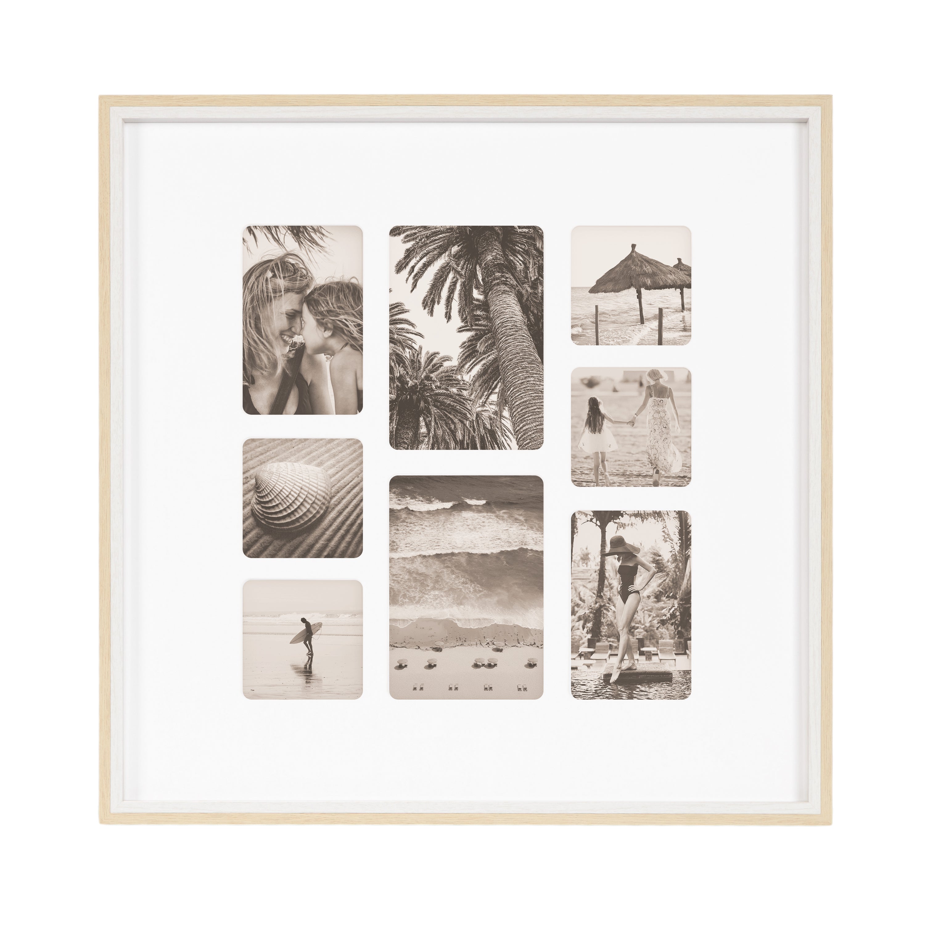 Collage Frame 21x21 White Natural 1