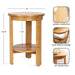 Side Table Natural 16x16x23 2