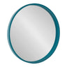 Travis Round Wood Accent Wall Mirror