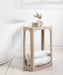 Side Table Whitewash 16x8x24 7