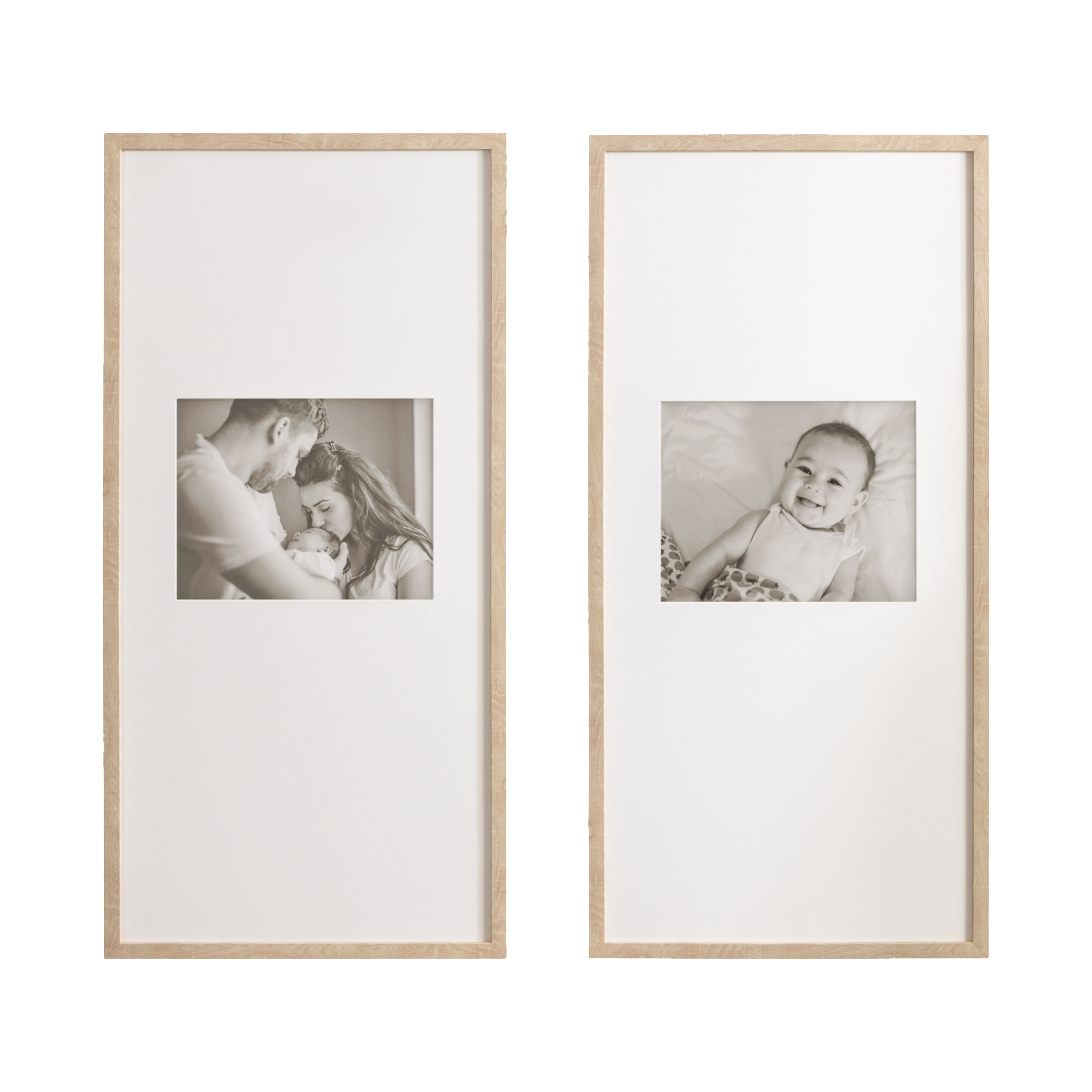 Wall Frame Natural 14x30 matted to 8x10 5