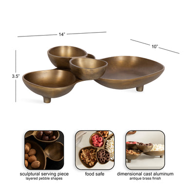 Serving Tray Gold 10x14 2