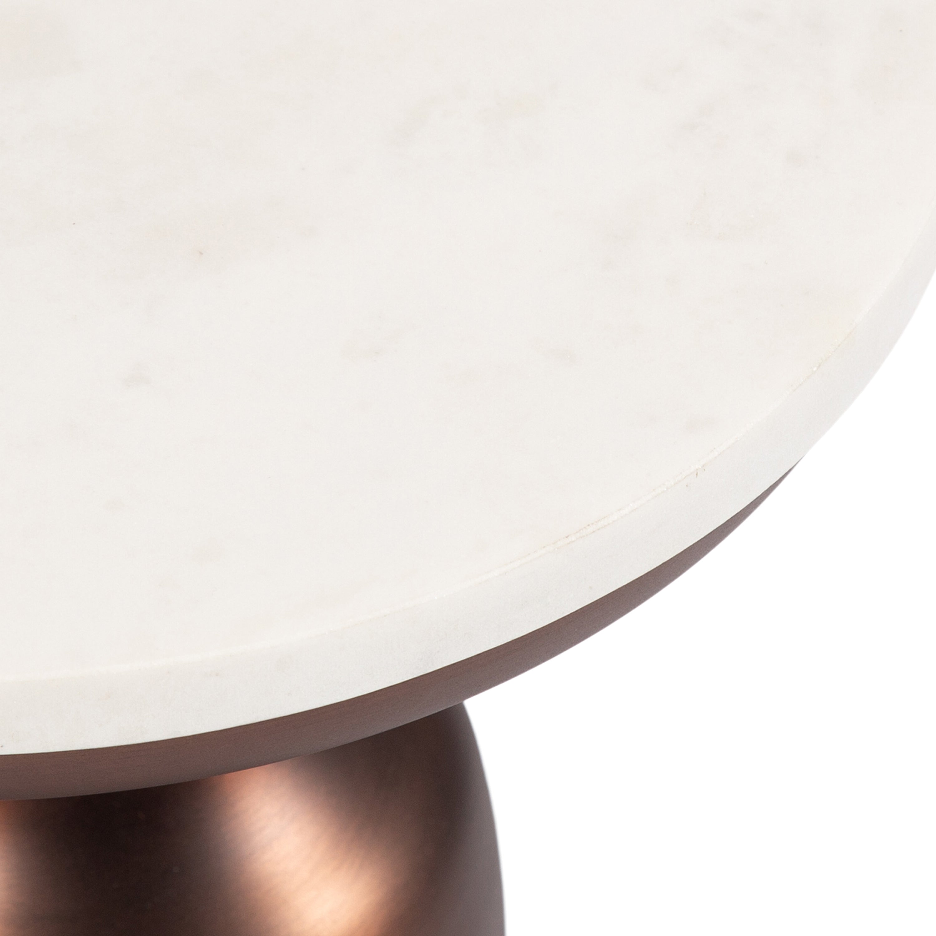 Drink Table White Bronze 10x10x22 3