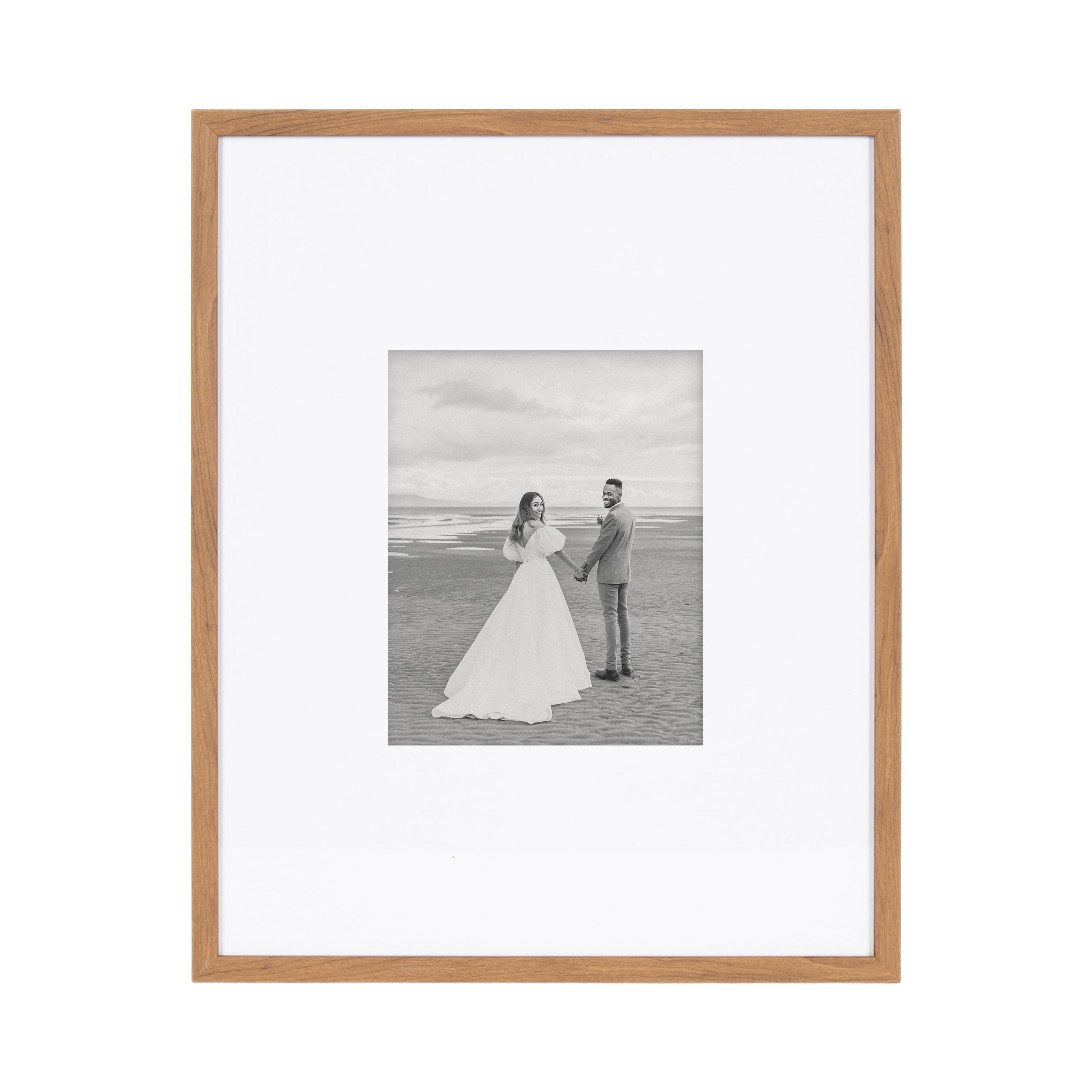 Wall Frame Brown 16x20 matted to 8x10 6