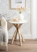 Side Table 20x20x24 White Natural 7