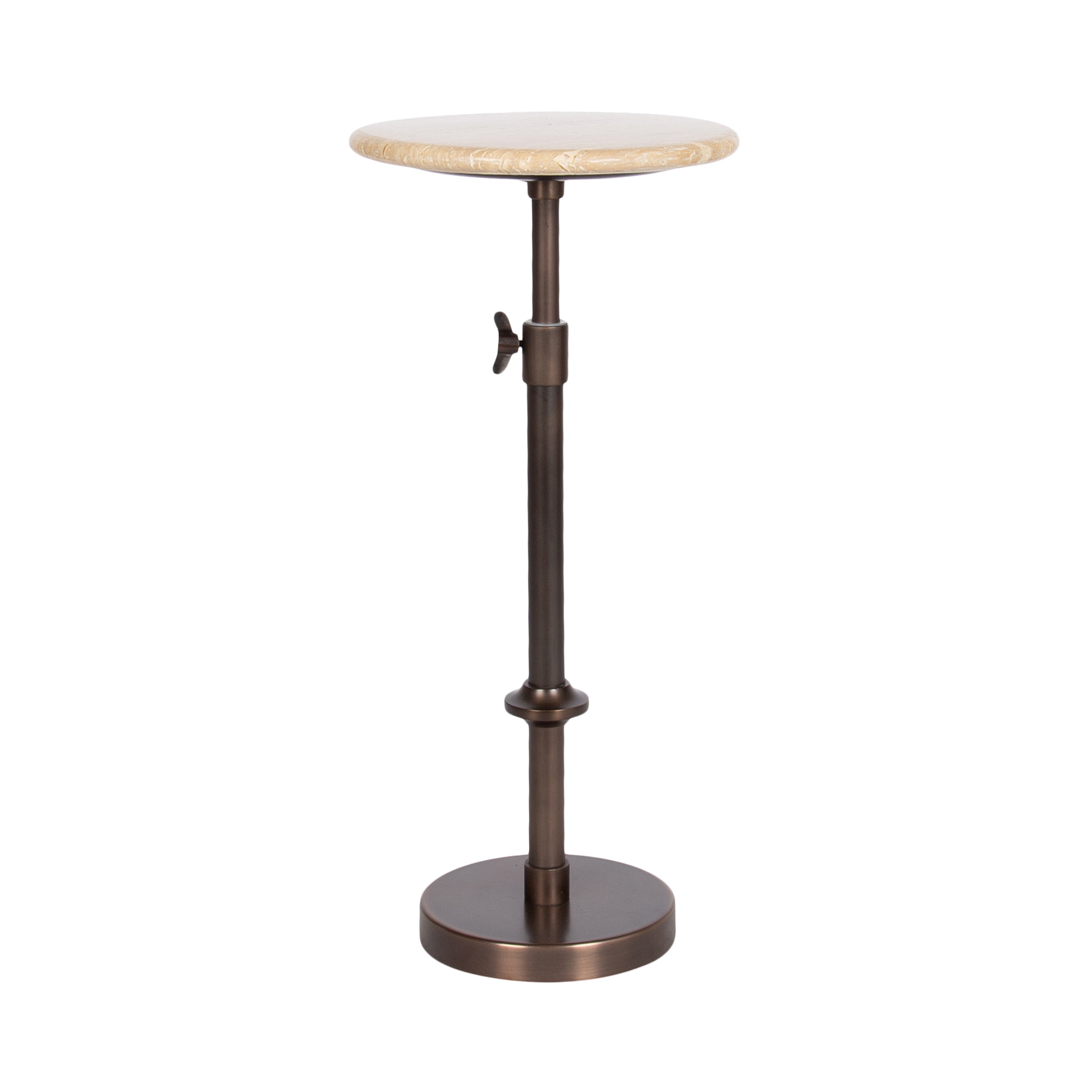 Drink Table 10x10x30 Cream Bronze 1