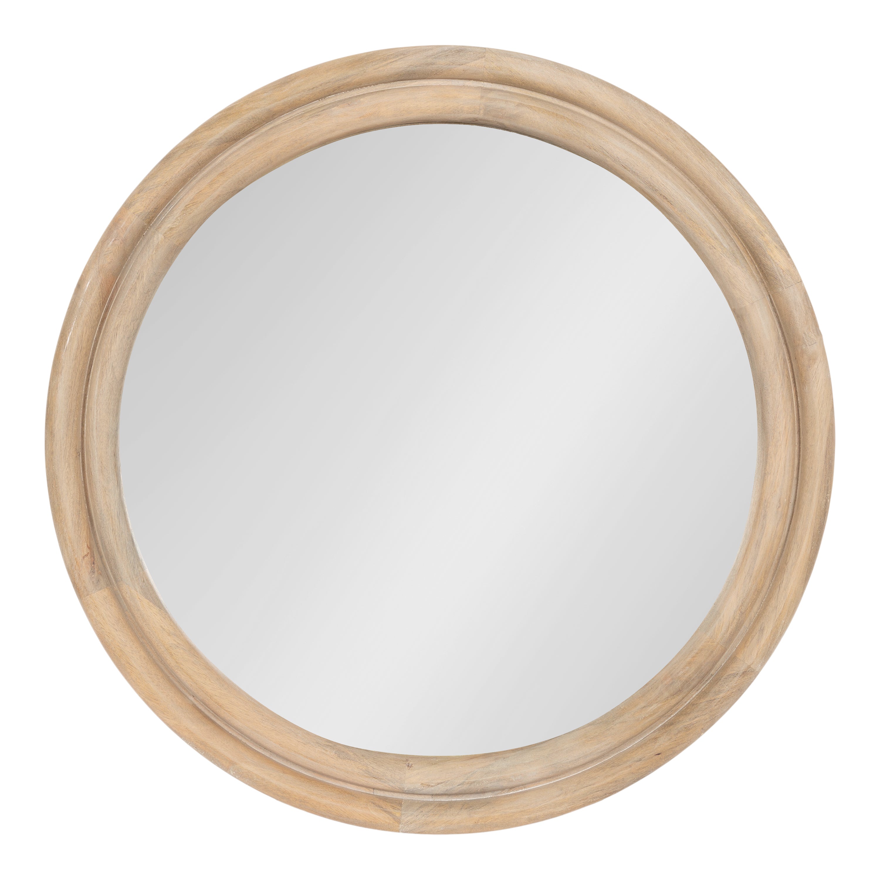 Round Mirror Natural Beige 26" Diameter 5