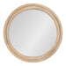 Round Mirror Natural Beige 26" Diameter 5