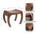Standard Ottoman Walnut Brown 22x14x18 2