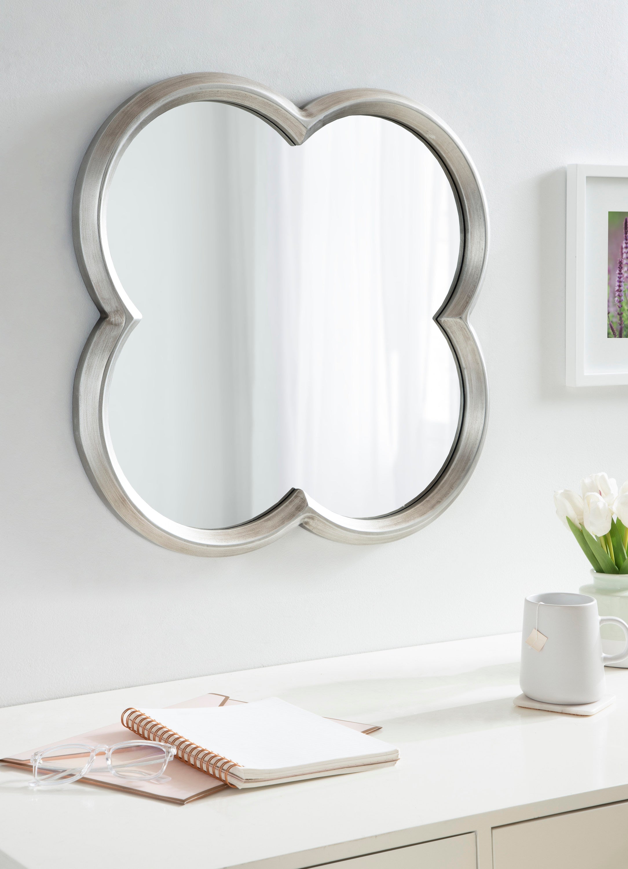 Krisi Scalloped Framed Wall Mirror