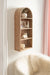 Accent Shelf Natural Beige 14x6x33 7