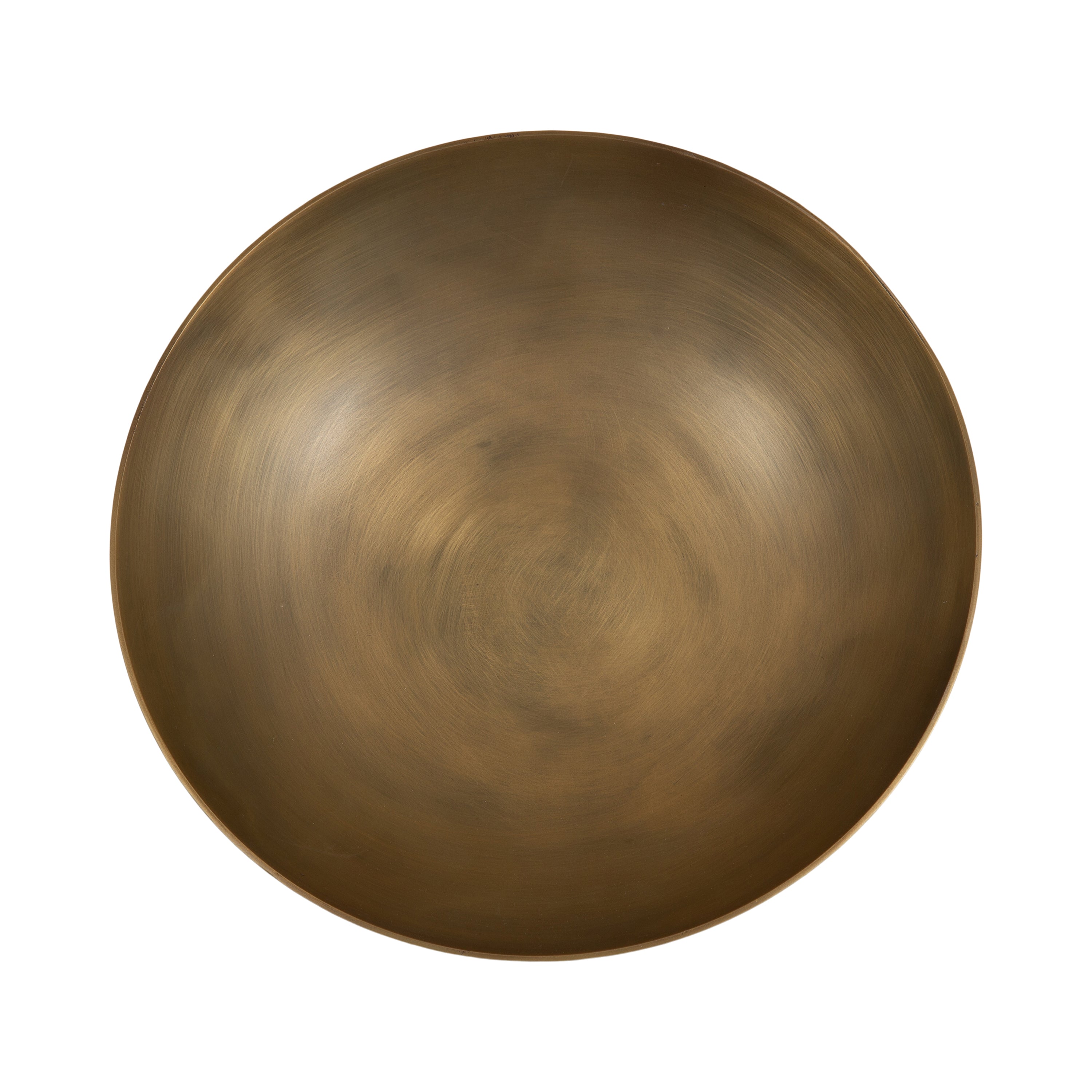 Trenza Round Footed Metal Bowl