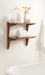 Accent Shelf Rustic Brown 24x12x24 6
