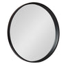 Travis Round Wood Accent Wall Mirror