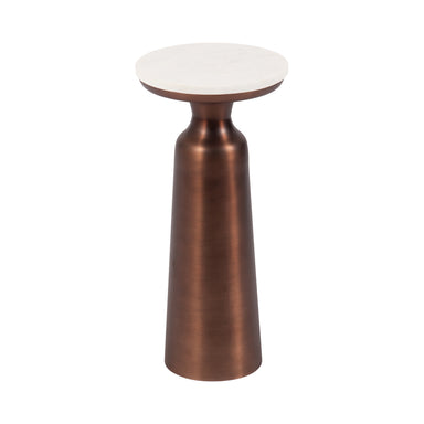 Drink Table White Bronze 10x10x22 1