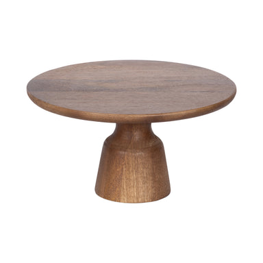 Serving Tray Cake Stand Walnut Brown 11x11x6 1