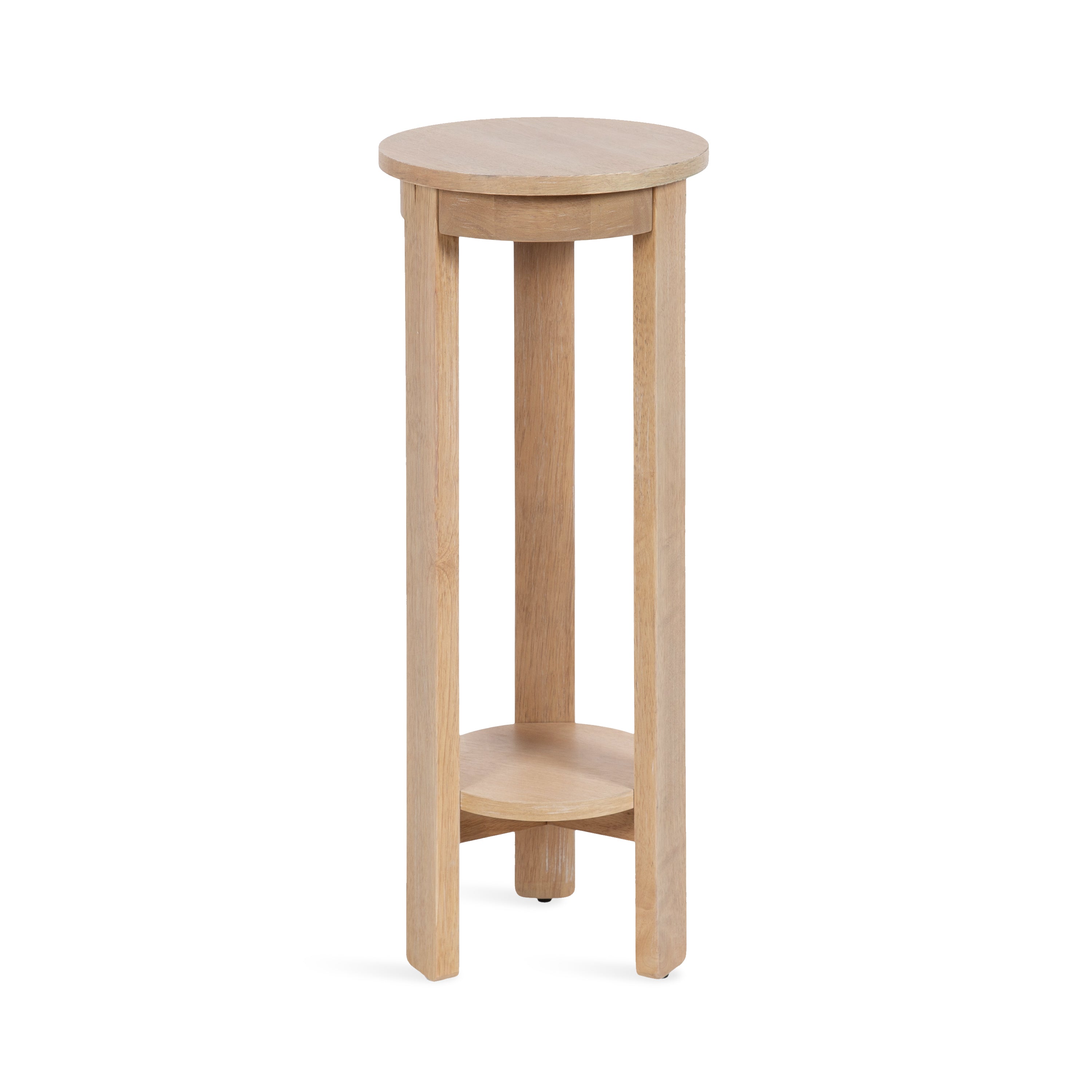 Side Table Natural Beige 12x12x30 1