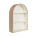 Accent Shelf White Natural 18x6x26 1