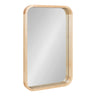 Hutton Wood Framed Radius Rectangle Mirror