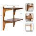 Accent Shelf Rustic Brown 18x12x24 2
