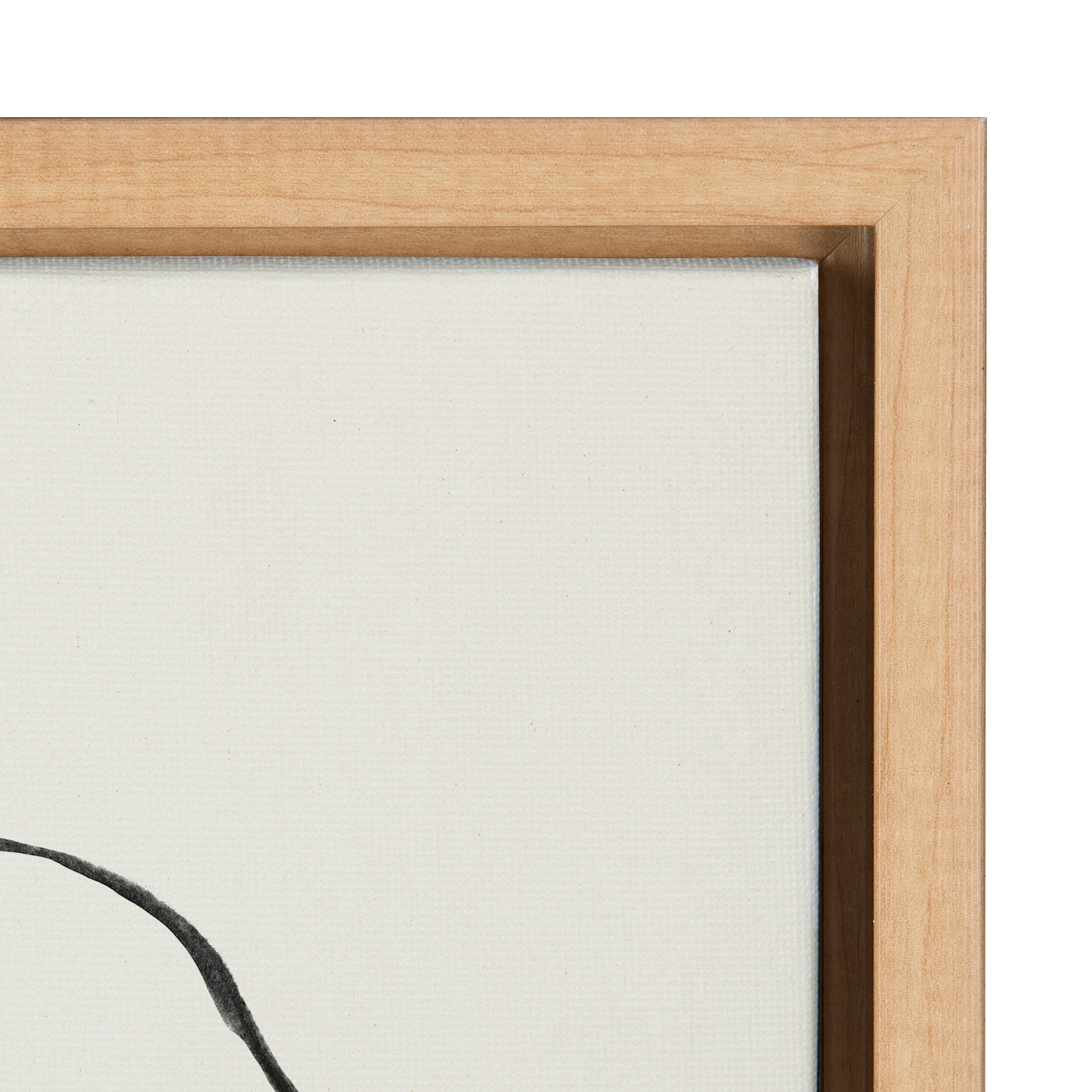 Sylvie Going in Circles Framed Textured Canvas Set by Teju Reval of SnazzyHues