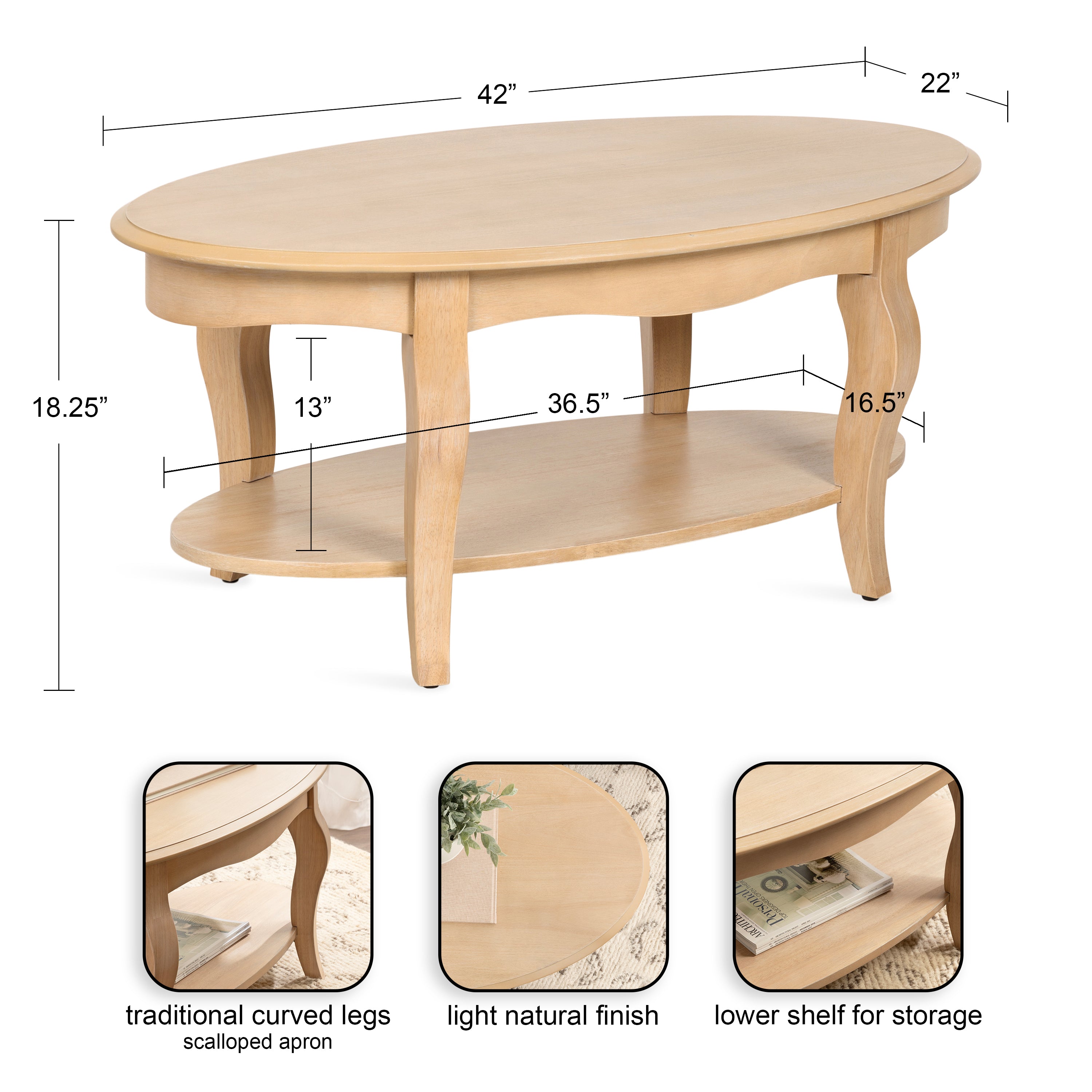 Sutherlin Wood Coffee Table