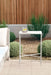 Side Table White 17x9x24 7