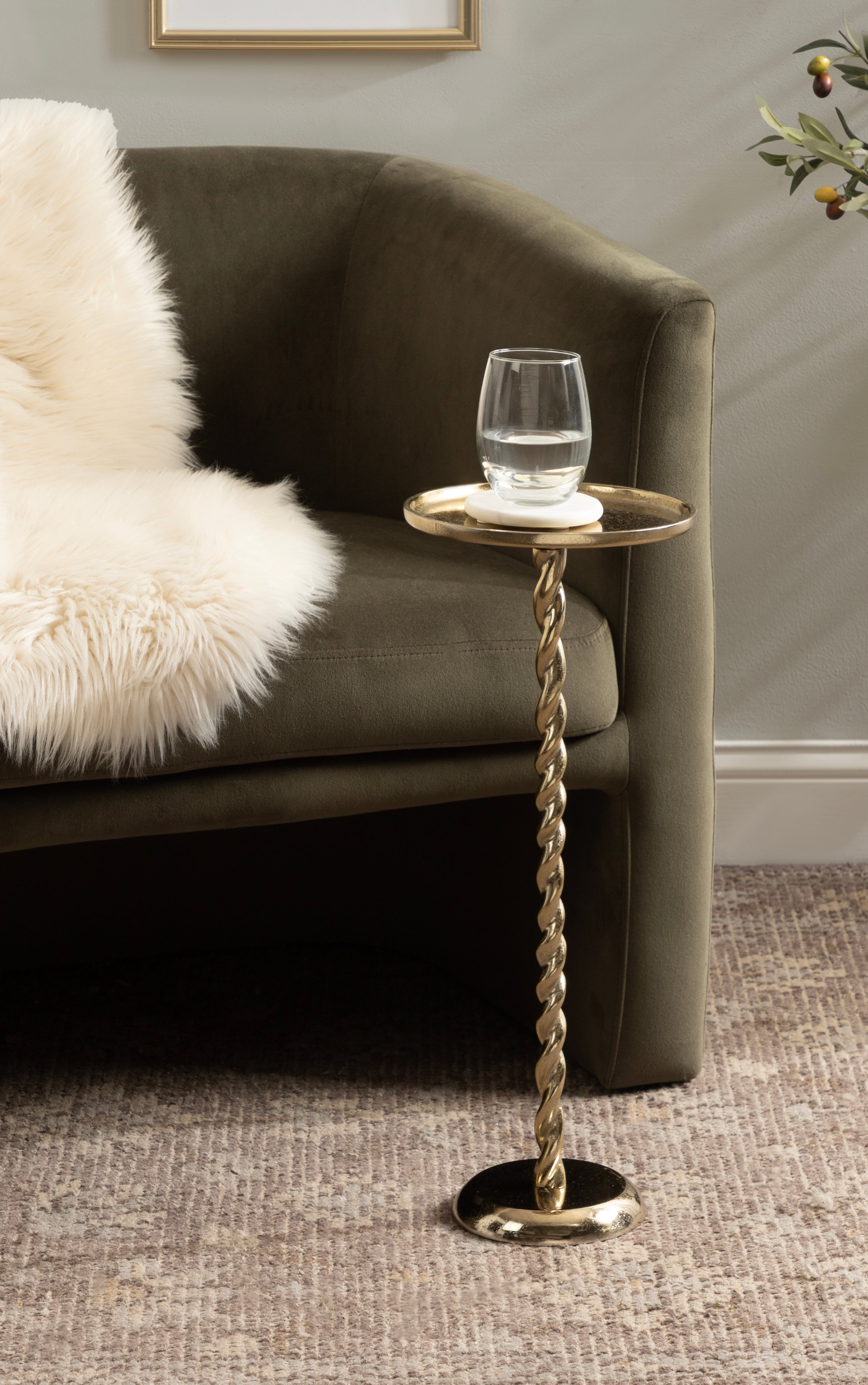 Drink Table 9x9x22 Gold 6