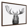 Sylvie Moose Black and White Framed Canvas by Amy Peterson Art Studio