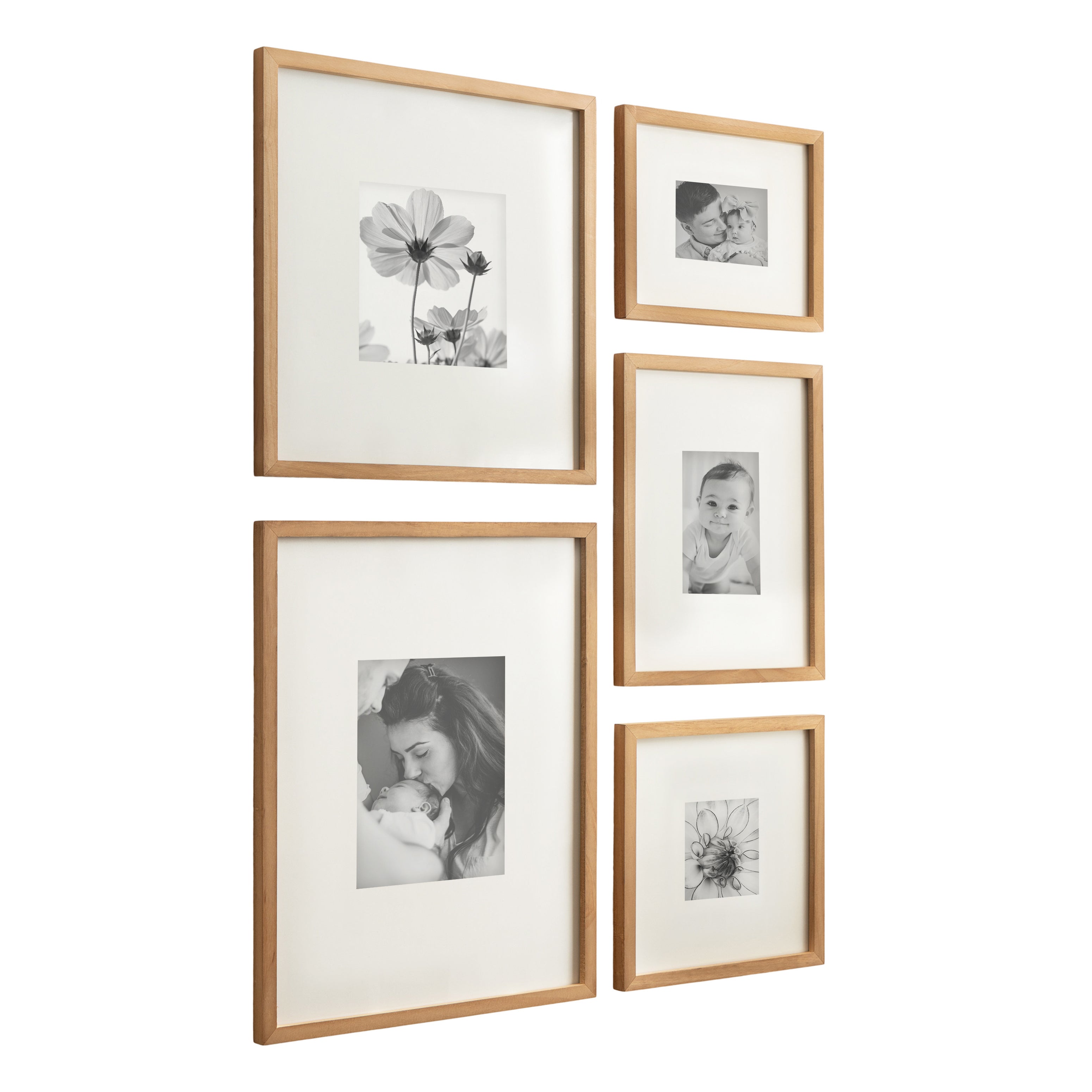 Frame Box Set Rustic Brown 5 Piece 1